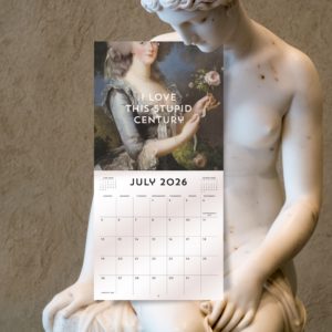 Billet-Doux 2026 Wall Calendar – Romantic Old Masters Art + Witty Quotes – 12x12