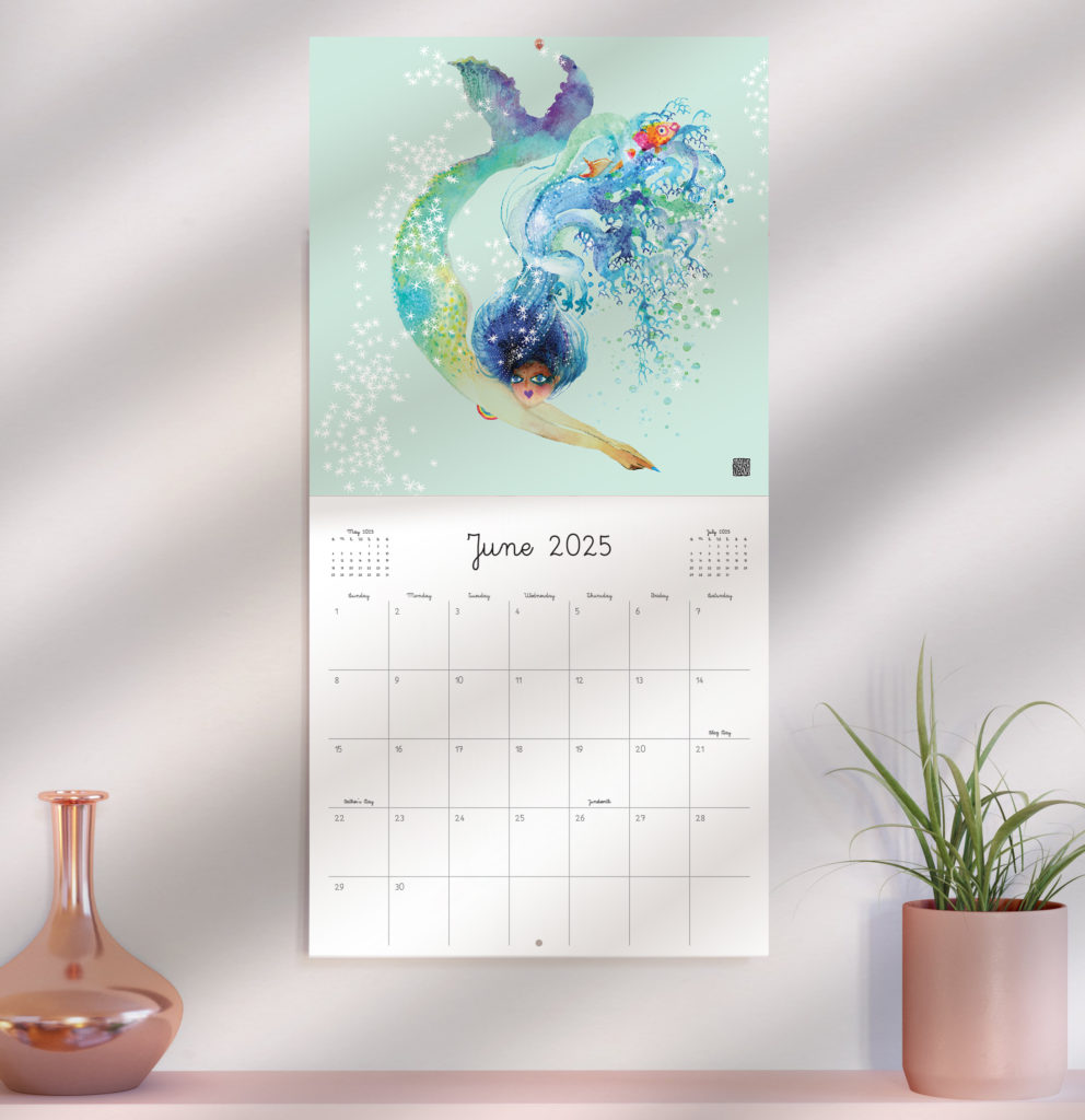 Masha D'yans watercolor 2025 Wall CalendarMasha = Watercolor Mischief