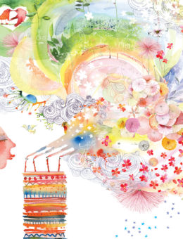 Wish Plume watercolor greeting card by Masha D’yans sets a lavishly magic mood for any occasion: Birthday, Love, Valentine's Day, Thank You, Sympathy, Encouragement, Miss You or Just Because.