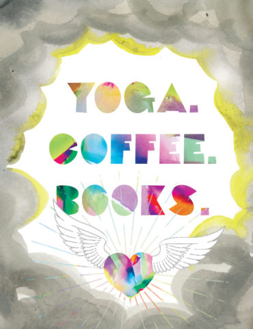 yoga coffee books watercolor masha dyans